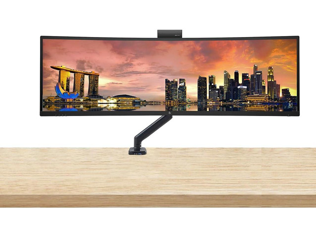 HP Series 5 Pro 549pm 49' DQHD Curved Ultrawide Video Conferencing Monitor 32:9, LED Backlight, 165Hz Refresh Rate, (5120x1440), USB Type-C,...