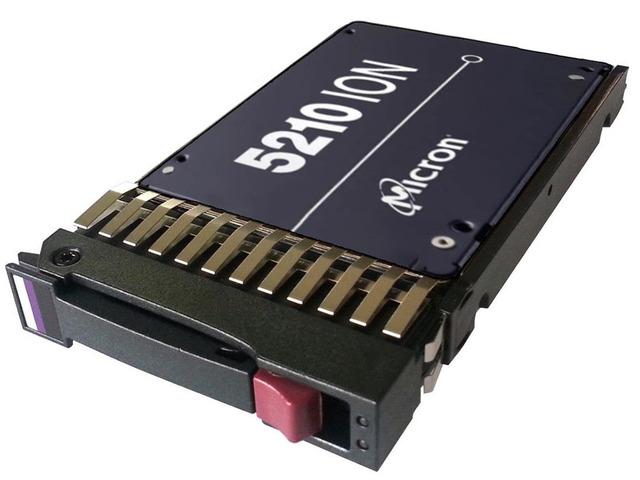 Micron 5210 Ion Enterprise Solid State Drive with Drive Tray, 7.68TB 6Gb/s 2.5' SATA SSD, Compatible with HP ProLiant DL360p G8, DL360 G9, DL360...