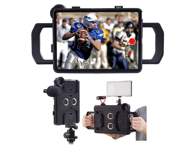 Megamount Multimedia Rig Video Stabilizer For Apple Ipad Pro 11 Inch Latest 2021 3Rd Gen, 2020 2Nd Gen And 2018 1St Gen. Attach Lenses, Lights,...