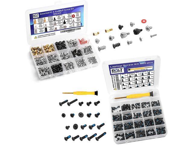 502Pc Motherboard Standoffs Screw Kit Basic Computer Screws Set For Hdd Hard Drive, Cd-Rom, Atx Case For Diy & Repair 400Pcs Laptop Screws W/Blue...