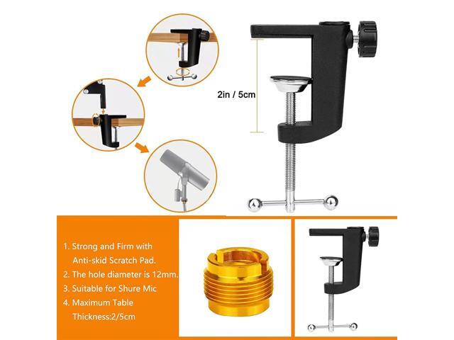 Sm7B And Mv7 Boom Arm, Heavy Duty Mic Arm Desk Mount Adjustable Suspension Mic Stand Compatible With Shure Sm7B And Shure Mv7 Vocal Dynamic...