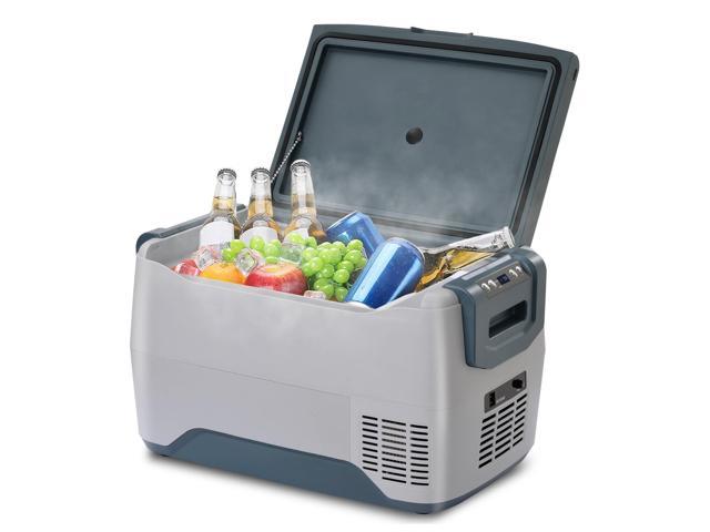 Zell Car Fridge Portable Freezer Cooler With 12/24V Dc, Travel Refrigerator For Vehicles, Car, Truck, Rv, Camping Bbq, Patio Picnic And Fishing. photo
