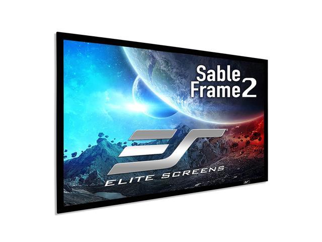 Elite Screens Sable Frame 2, 100-Inch 16:9, Fixed Frame Home Theater Projection Projector Screen, Er100Wh2