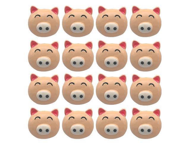 Zell Decorative Magnets For Fridge Magnets For Refrigerator, Pig Head Refrigerator Sticker Cute Fridge Magnets For Office And Kitchen Locker 16Pcs photo