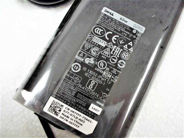 NEW Original DELL Inspiron Lattitude 65W 19.5V HA65NM130 0JNKWD 06TFFF LA65NM130