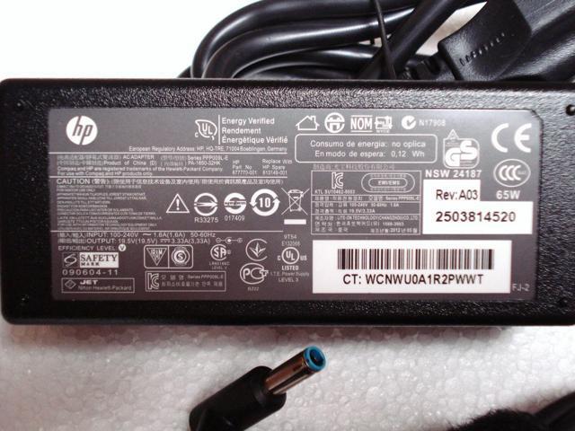 New Original HP Envy 65W 19.5V 710412-001 709985-002 A065R07DL PPP009L BLUE TIP
