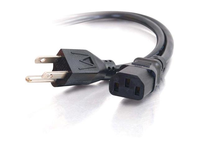 C2G 8ft 16 AWG Universal Power Cord (NEMA 5-15P to IEC320C13)