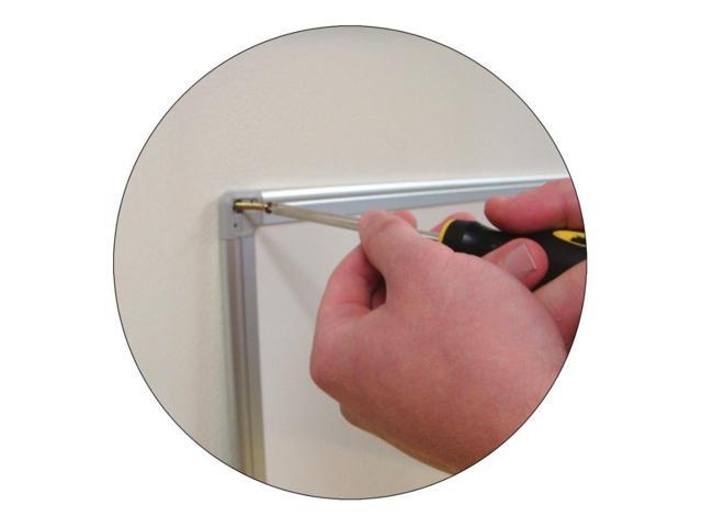 MasterVision Earth Gold Ultra Magnetic Dry-Erase Board, Steel, 48' x 36', 45% Recycled, White, Aluminum Frame