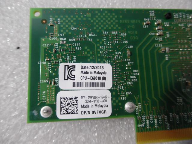 Dell VFVGR // X520-DA2 Dual Port 10Gb/s PCI-E x8 Network Adapter FSP+