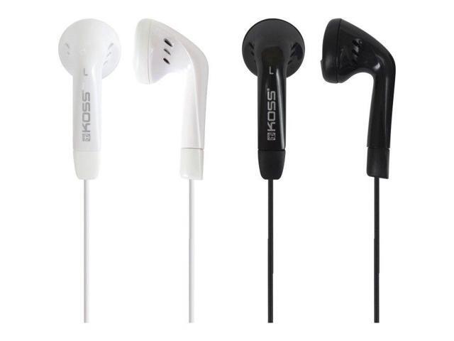 Koss KE7 Earbuds - 2 Pack - White, Black