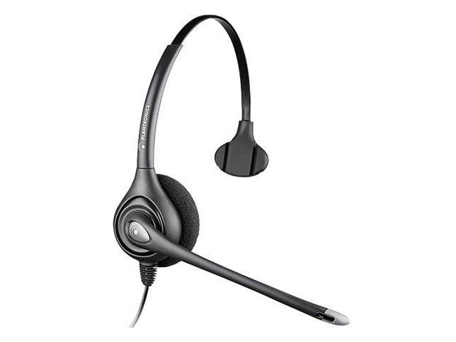 Plantronics 64338-31 SupraPlus HW251N Mono Corded Headset w/ 2.5mm Adapter