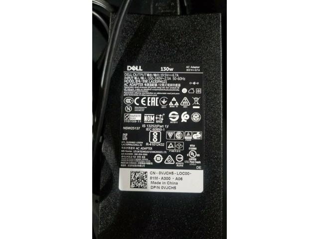 Genuine Dell AC Power Supply Adapter 130W 19.5V 6.7A DA130PE1-00 LA130PM121