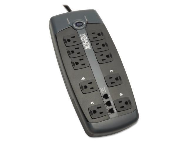 Tripp Lite TLP1008TEL Surge Suppressor 10 Outlets 8 ft Cord 2395 Joules Black