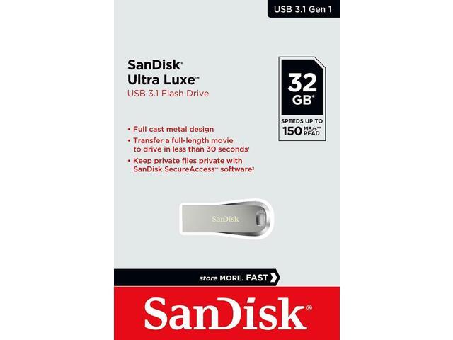 5X Sandisk Ultra Luxe 32Gb Usb 3.1 Sdcz74 150Mb/S Flash Pen Drive Sdcz74-032G