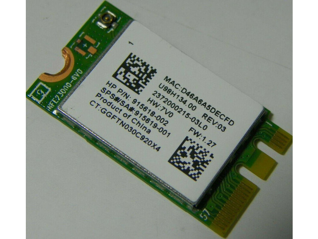 New HP SPS 915619-001 Realtek RTL8723DE 802.11bgn Bluetooth NGFF