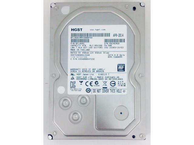 HGST HDS724040ALE640 Deskstar 7K4000 HDS724040ALA640 4 TB Hard Drive - 3.5' Internal - SATA (SATA/600)