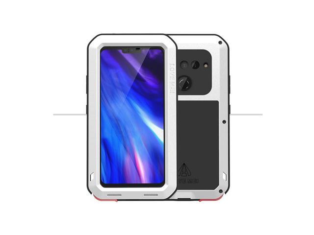 Love Mei Powerful Case For LG V40 Premium Waterproof Shockproof Aluminum Case Cover for LG V40 (White)