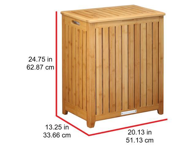 Oceanstar Spa-Style Bamboo Laundry Hamper BRH1248