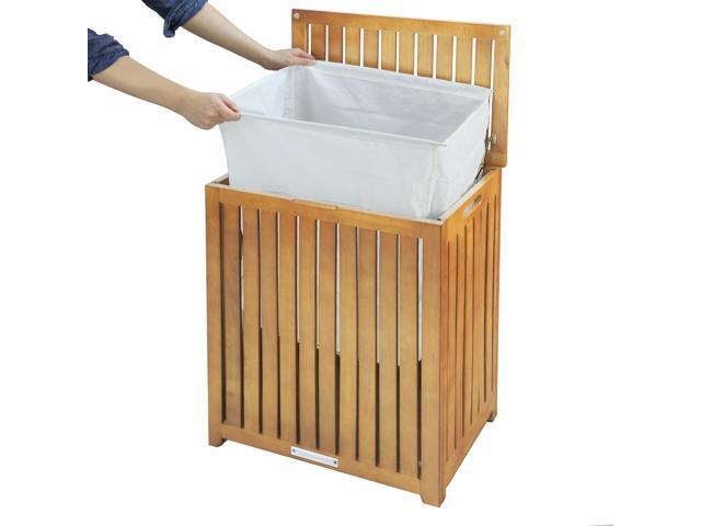 Oceanstar Spa-Style Bamboo Laundry Hamper BRH1248