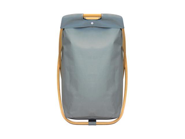 Oceanstar Bamboo Folding X-Frame Laundry Hamper Sorter