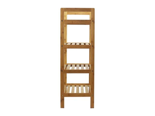 Oceanstar 4-Tier Bamboo Shoe Rack, Natural