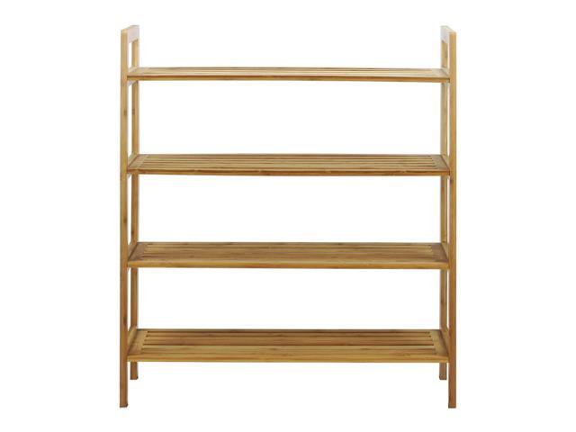 Oceanstar 4-Tier Bamboo Shoe Rack, Natural