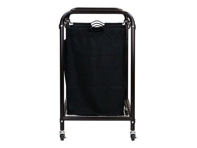 Oceanstar 2-Bag Rolling Laundry Sorter, Bronze