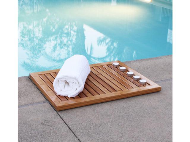 Oceanstar Bamboo Floor and Shower Mat FM1163