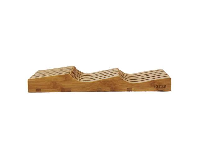 Oceanstar In-Drawer Bamboo Knife Organizer