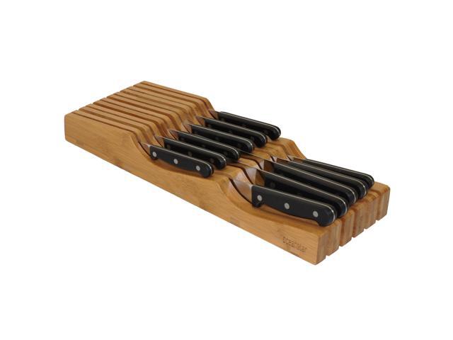Oceanstar In-Drawer Bamboo Knife Organizer