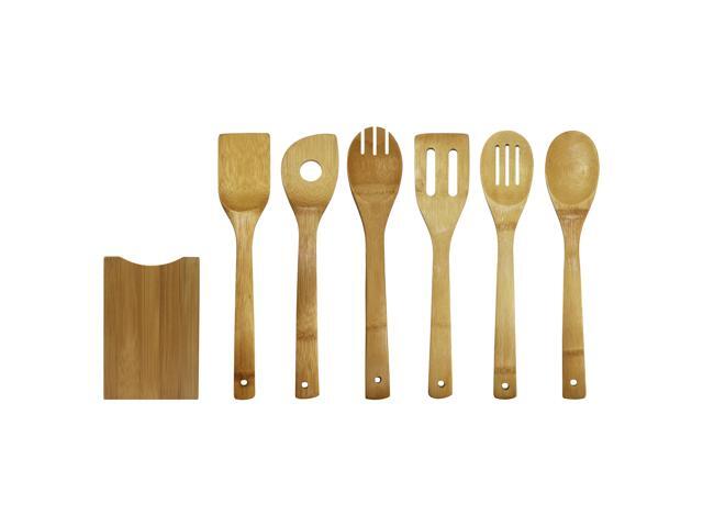 Oceanstar Design KT1279 7-Piece Bamboo Cooking Utensil Set