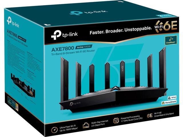 TP-Link - Archer AXE7800 Tri-Band Wi-Fi 6E Router - Black - image 7