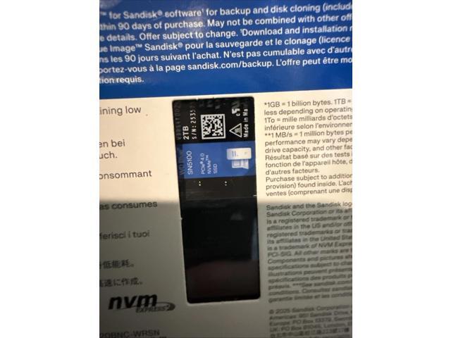 SanDisk - WD Blue SN5100 2TB Internal SSD PCIe Gen 4 x4 NVMe for laptops and desktops' - image 3