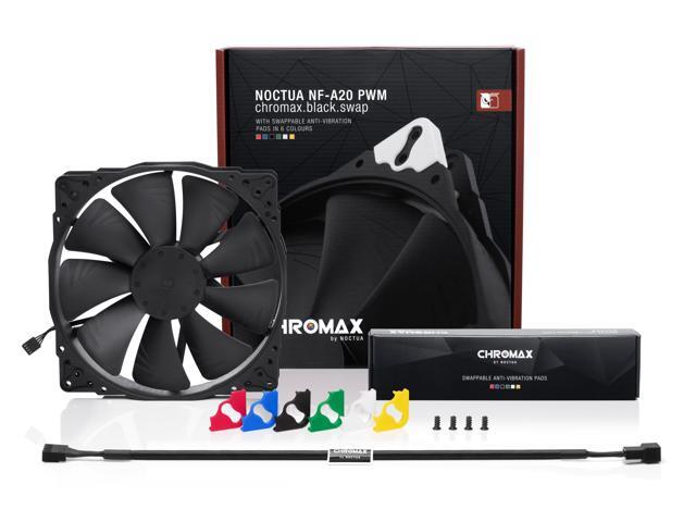 Noctua NF-A20 PWM chromax. black. swap, Premium Quiet Fan, 4-Pin (200x30mm, Black)