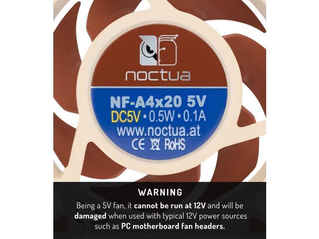 Noctua NF-A4x20 5V, Premium Quiet Fan, 3-Pin, 5V Version (40x20mm, Brown)