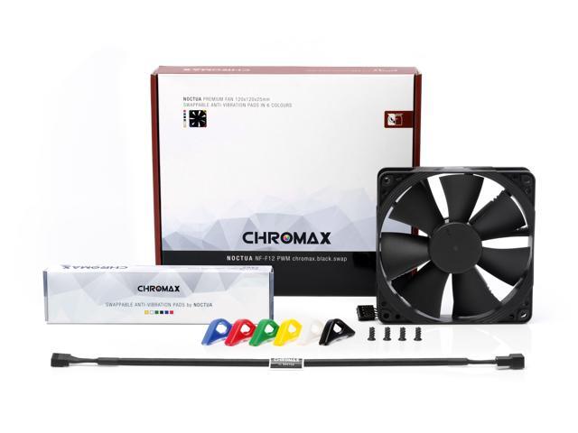 Noctua NF-F12 PWM chromax. black. swap, Premium Quiet Fan, 4-Pin (120mm, Black)