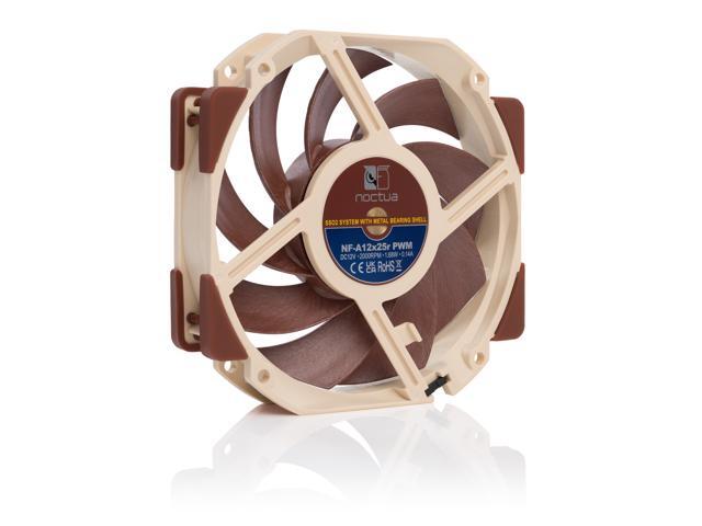 Noctua NF-A12x25r PWM, Round-frame 120mm Fan, 4-Pin (Brown)