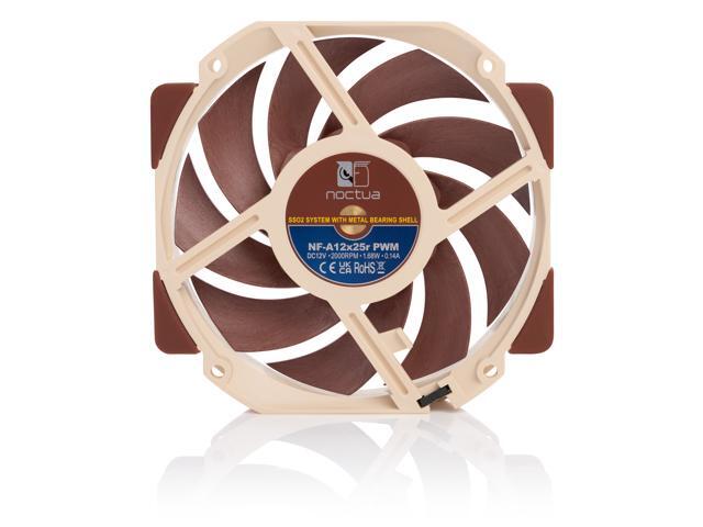 Noctua NF-A12x25r PWM, Round-frame 120mm Fan, 4-Pin (Brown)