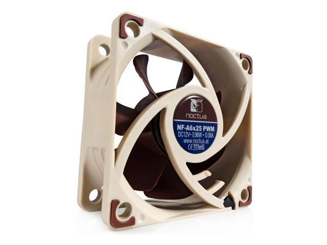 Noctua NF-A6x25 PWM, Premium Quiet Fan, 4-Pin (60mm, Brown)