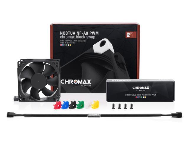 Noctua NF-A8 PWM chromax. black. swap, Premium Quiet Fan, 4-Pin (80mm, Black)