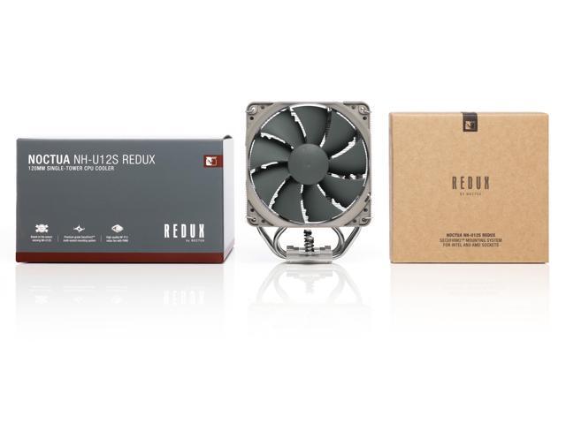 Noctua NH-U12S redux, High Performance CPU Cooler with NF-P12 redux-1700 PWM 120mm fan (Grey)
