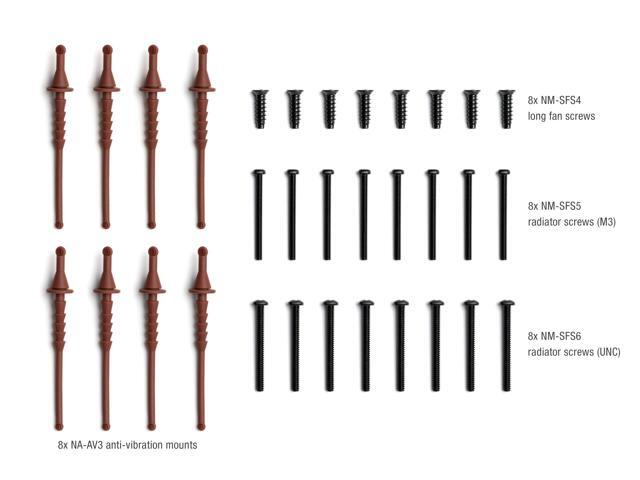 Noctua NA-IS1-14 Sx2, Inlet Side Spacers for 140mm Fans
