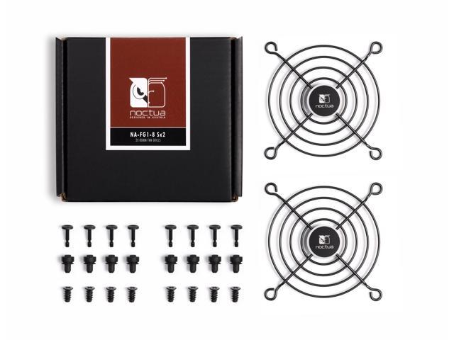 Noctua NA-FG1-8 Sx2, Fan Grills for 80mm Fans (Set of 2, Black)