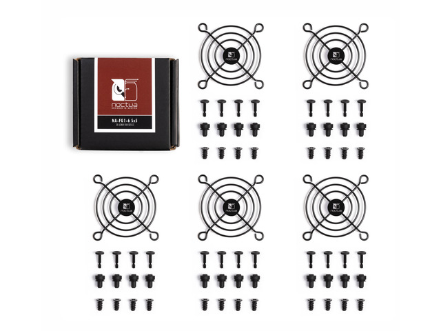Noctua NA-FG1-6 Sx5, Fan Grills for 60mm Fans (Set of 5, Black)