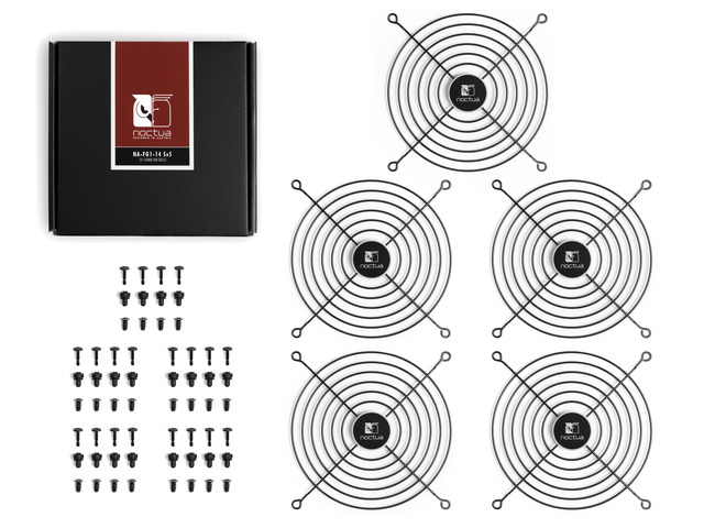 Noctua NA-FG1-14 Sx5, Fan Grills for 140mm Fans (Set of 5, Black)