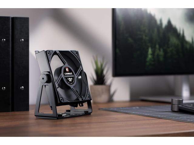 Noctua NV-FM1, Pivoting Multi-Purpose Fan Mount for 120 & 140mm Fans (Black)