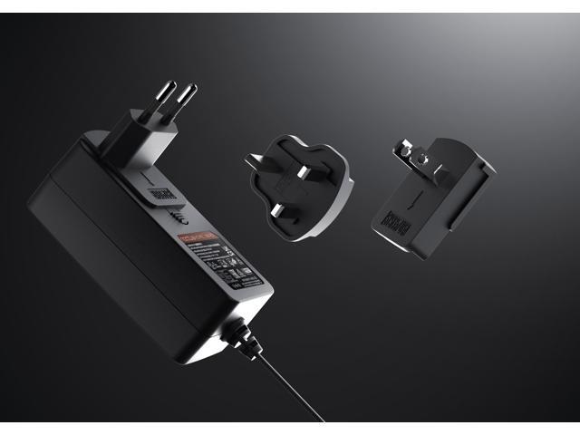 Noctua NV-PS1, 24W 115/230V AC to 12V DC Switching Power Supply for Powering 12V PC Fans Off Wall Outlets (Black)