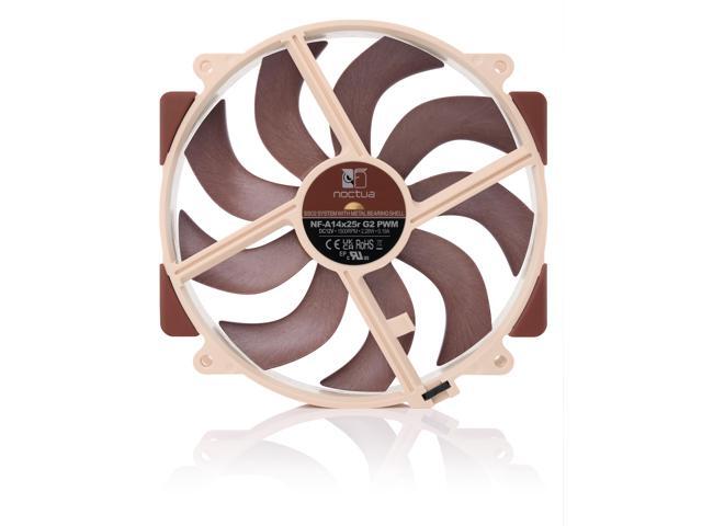 Noctua NF-A14x25r G2 PWM, Premium-Quality Quiet Round-frame 140mm PC Fan, 4-pin (Brown)