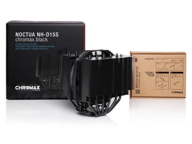 Noctua NH-D15S chromax. Black, Premium Dual-Tower CPU Cooler with NF-A15 PWM 140mm Fan (Black)