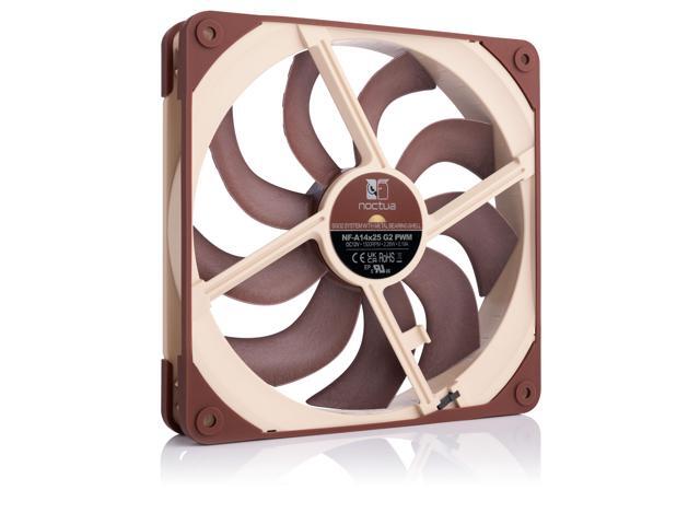 Noctua NF-A14x25 G2 PWM, Premium-Quality Quiet 140mm PC Fan, 4-pin (Brown)